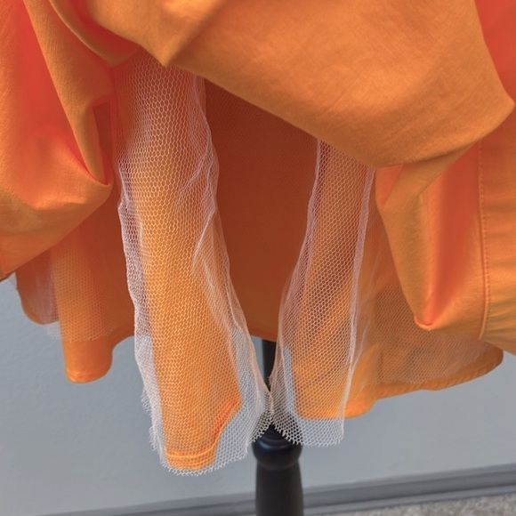 For Love & Lemons Clementine Dress Ruffle Sleeveless Tie Bow Back Mini V-Neck S - Picture 10 of 13